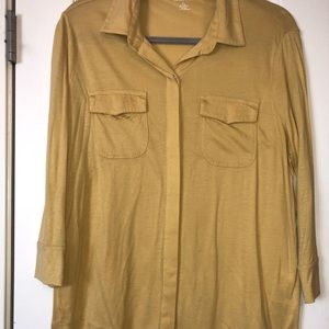 Yellow women’s knit blouse